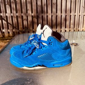 Air Jordan 5 (Retro Blue Suede)